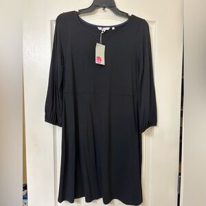 Boden Black Women's Dress with 3/4 Sleeves